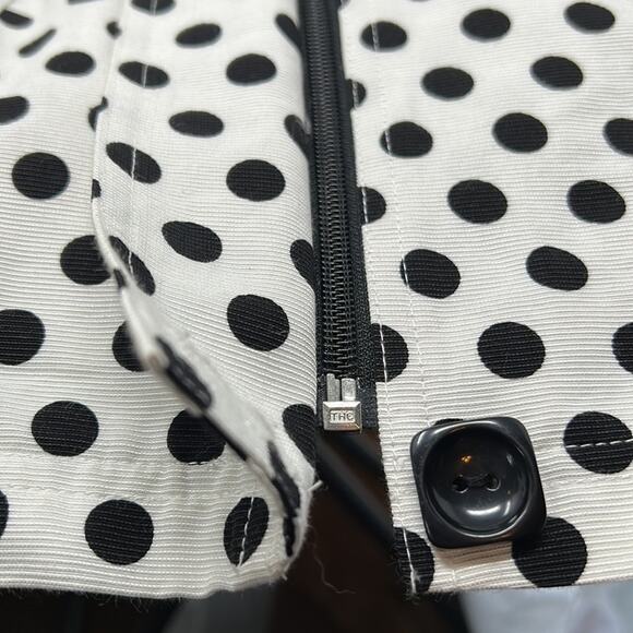 UBU Women's Black & White Polkadot Zip Top/Jacket/Blazer Size Large - Picture 13 of 15